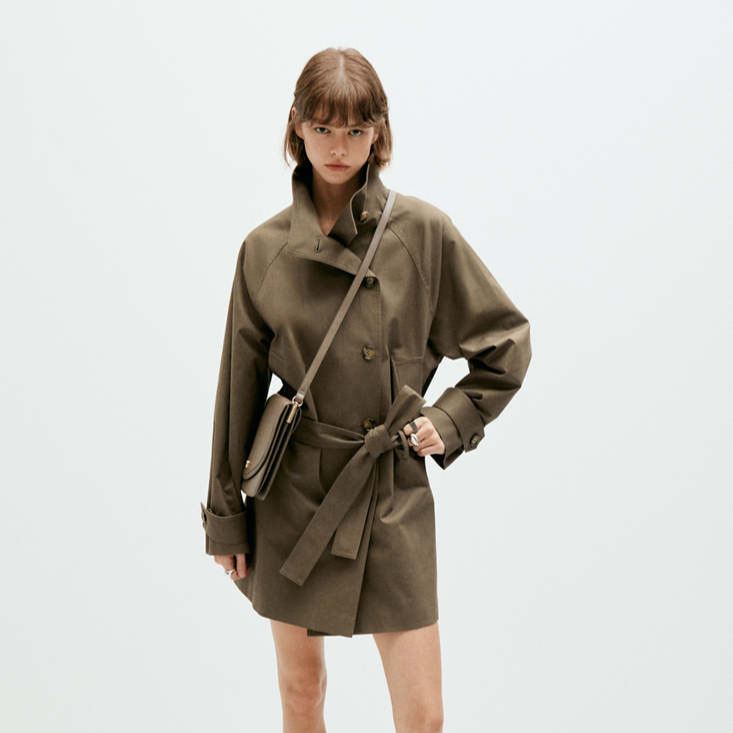 Trench midi cinturón