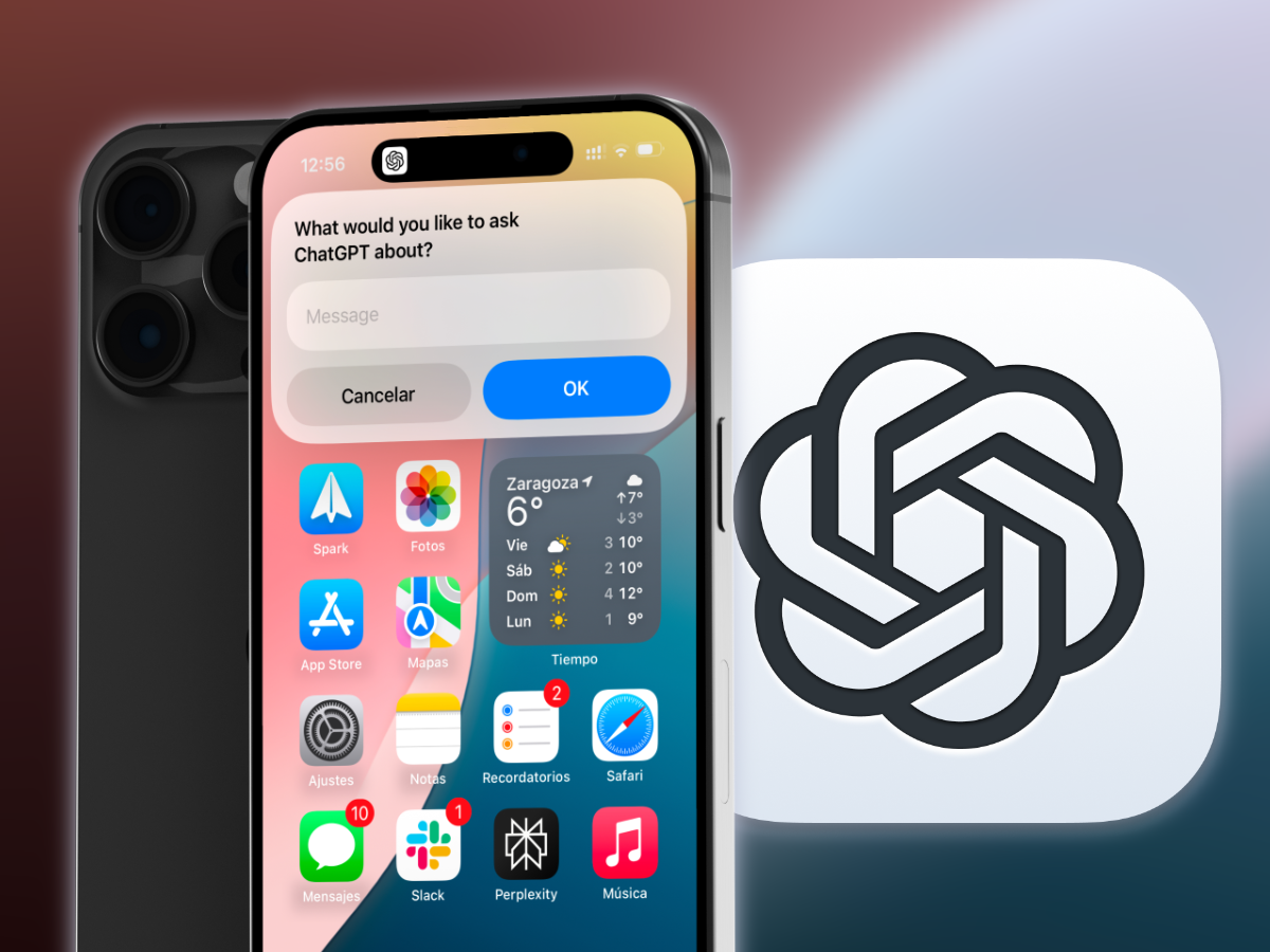 ChatGPT es la primera app que se integra 100% con el ecosistema de Apple. Y  con iOS 18 funciona de maravilla