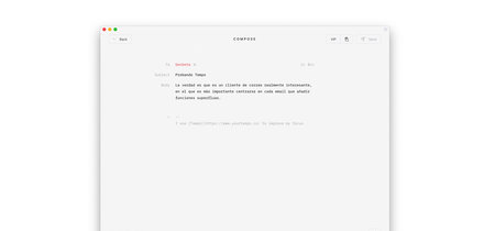 Tempo es un cliente de correo para Gmail minimalista que te 