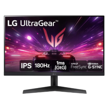Monitor Gamer LG UltraGear 24”IPS Full HD 180Hz 1ms (GtG) NVIDIA G-SYNC AMD FreeSync HDR10 sRGB 99% HDMI DisplayPort, Preto- 24GS60F
