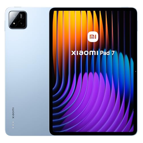 XIAOMI Pad 7 - Tablet de 11,2" 3,2K (Snapdragon 7+ Gen 3, 8GB RAM, 128GB ROM, 4 Altavoces, WiFi 6E, batería de 8850 mAh, Cargador no Incluido), Azul (Versión ES)