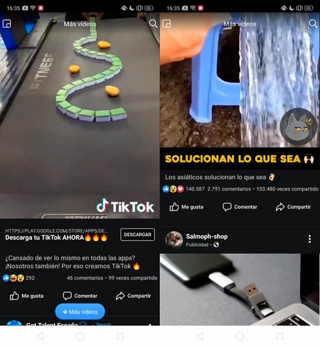 Facebook Watchのダークモード