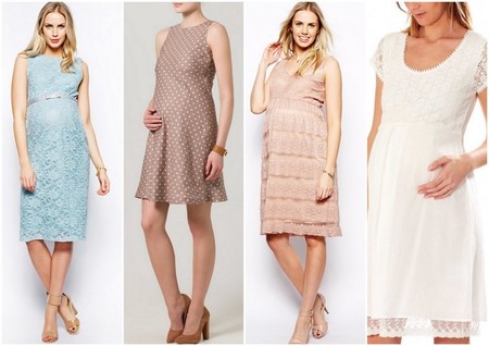 Vestidos cortos para comuniones y bautizos embarazada 