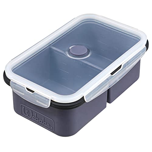 webake Recipientes de silicona para congelar sopa con tapa para congelar 2 tazas de 500 ml