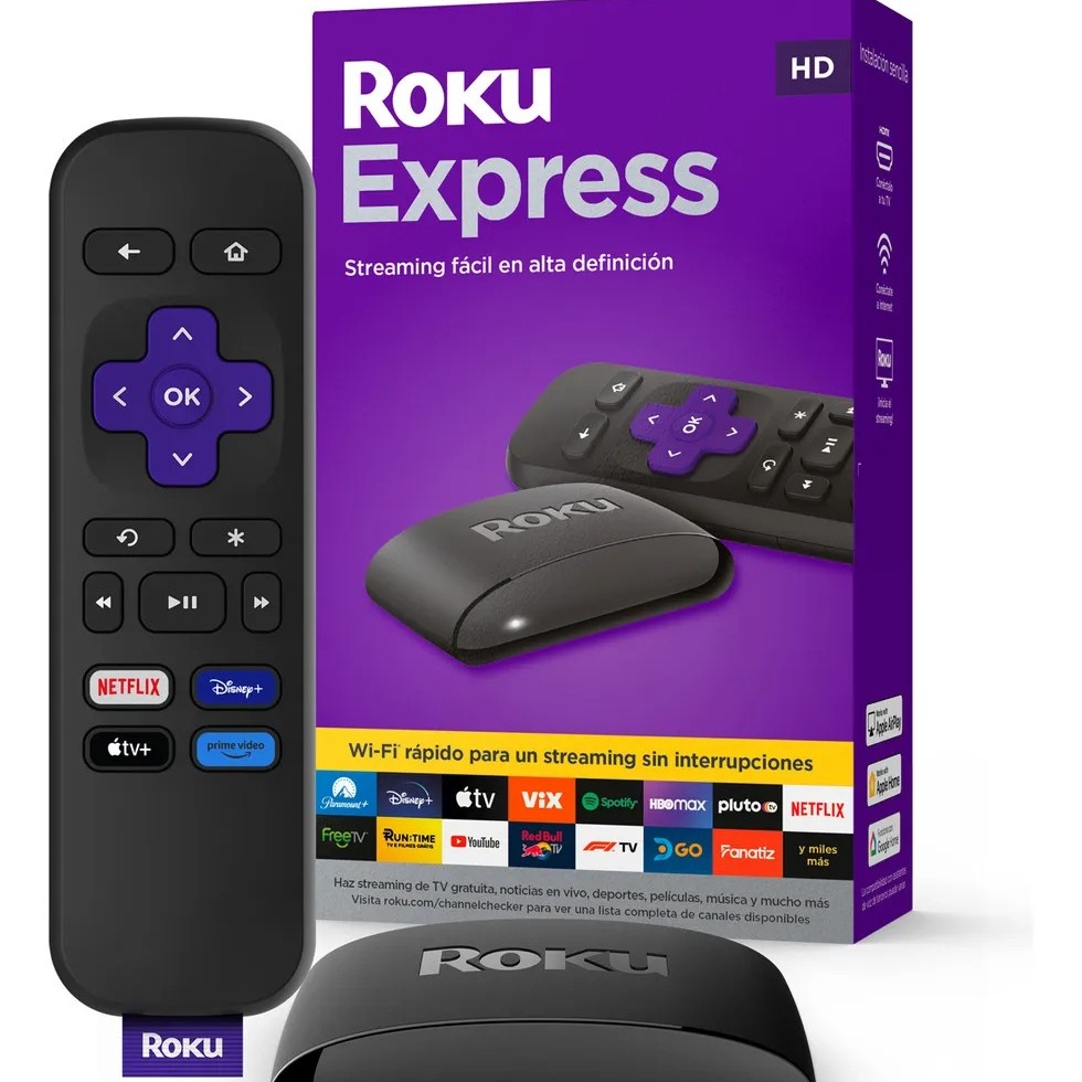 Roku Express 3960 HD dispositivo de streaming con control remoto