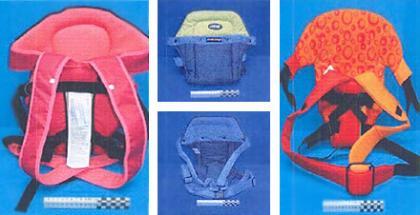Consumo prohíbe 3 mochilas portabebés, varios modelos de chupete y un parque