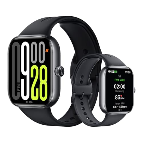 XIAOMI Redmi Watch 5, Reloj Inteligente, AMOLED 53mm, 24 días batería, Llamadas Bluetooth, 150+ Modos Deportivos, Monitor cardíaco, sueño, 5ATM, GPS, Android/iOS, Negro