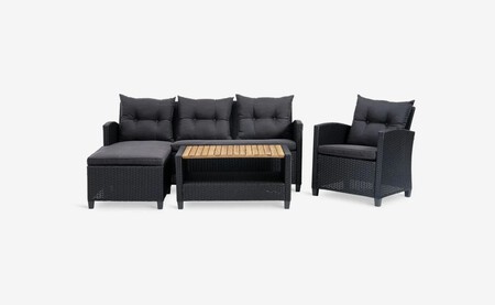Conjunto Muebles Jardin Ven 4 Plazas