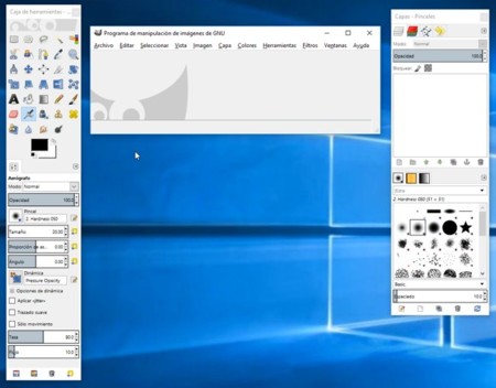 Interfaz GIMP