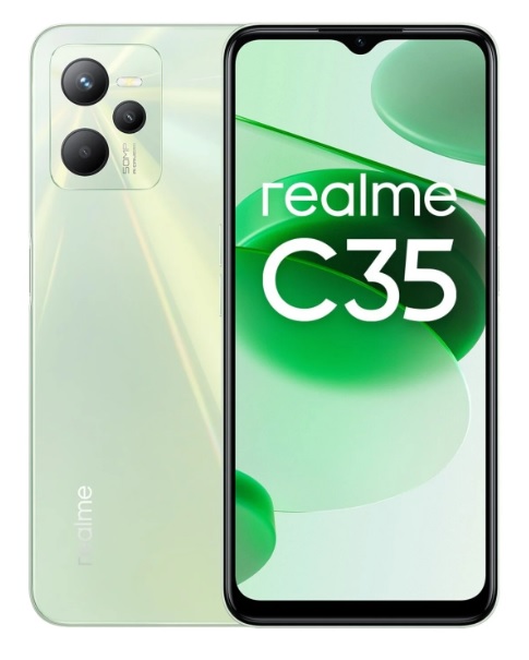 Smartphone realme C35 4+128 GB color verde
