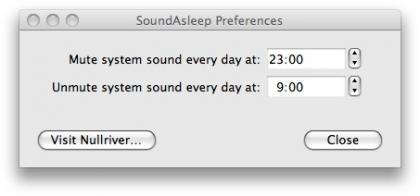 SoundAsleep, programa el sonido de tu Mac