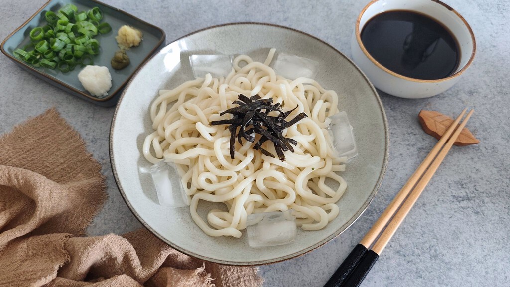Zaru udon, así se comen los fideos udon fríos en Japón en verano