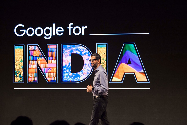 Sundar Pichai in Google for India