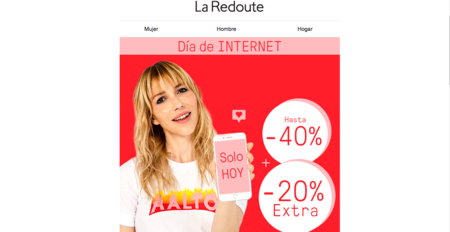 Oferta flash en La Redoute, consigue un 20% extra solo durante el 17 de mayo