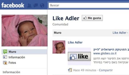 Unos padres llaman Like a su bebé por el botón 'Me gusta' de Facebook
