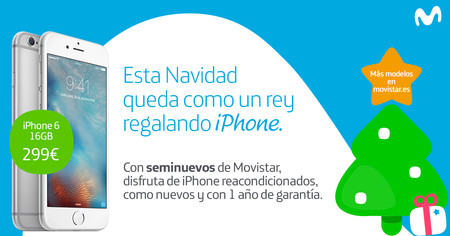 Movistar se apunta a los smartphones reacondicionados, con distintos iPhones desde 299 euros