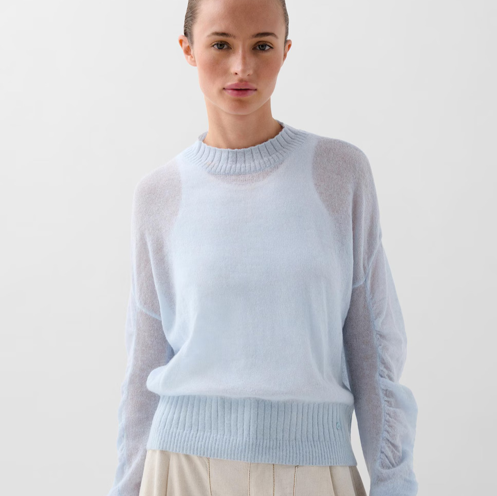 Scalpers - Jersey de mujer de manga larga y cuello redondo.