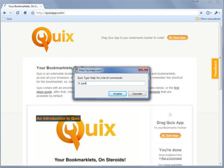 Quix, aumentando la velocidad de navegación y tu productividad en la Web. Vídeo Screencast