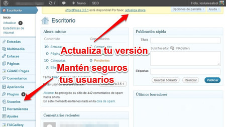 Cuidado con las contraseñas de tu gestor de contenidos web