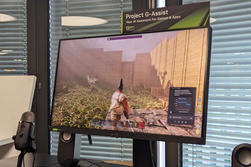 A computer screen showing a demo of Nvidia's Project G-Assist