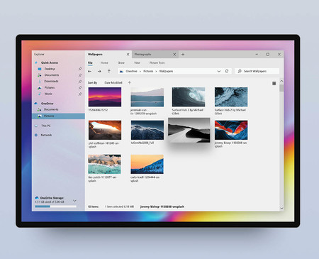 Este concepto nos hace soñar con el nuevo aspecto que podría presentar un renovado Explorador de Archivos en Windows 10