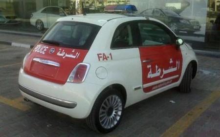 Fiat 500 policia Abu Dhabi