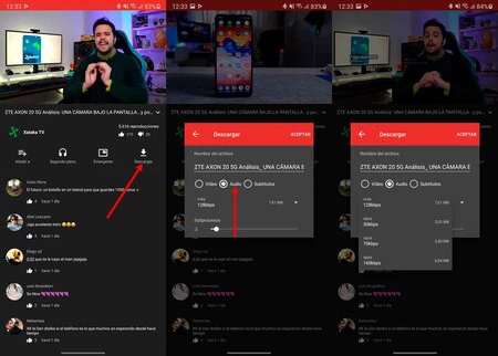 NewPipe を使用すると、YouTube ビデオのオーディオをダウンロードできます