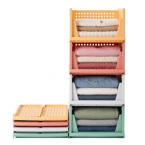 RMAN® 4 pcs Organizador Armario Cajoneras Interior Armarios