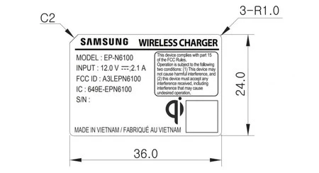 新しいSamsung Galaxy Note 9充電器