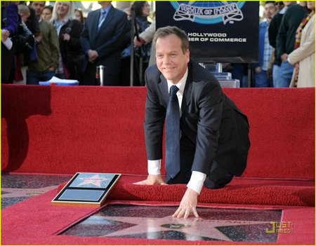 Kiefer Sutherland consigue la estrella en el paseo de la fama