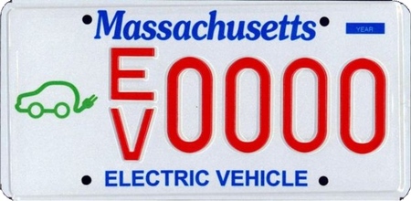 Los eléctricos y los híbridos de Massachusetts tendrán placas de matrícula específicas
