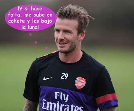 A David Beckham le pirra ejercer de papi molón