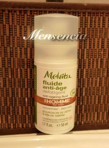 Melvita, cosmética Bio y Ecocert para hombre. Probamos el fluído antiedad anti-fatiga