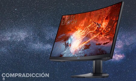 Este monitor gaming curvo cuesta mucho menos en PcComponentes: Dell S2422HG por 189 euros
