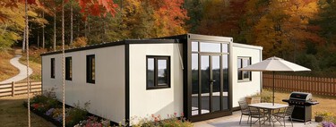 Amazon vende una casa prefabricada expandible con espacio para dormitorio, baño, cocina y salón por menos de 8.000 euros