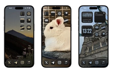 iOS 18 での色付きアイコン