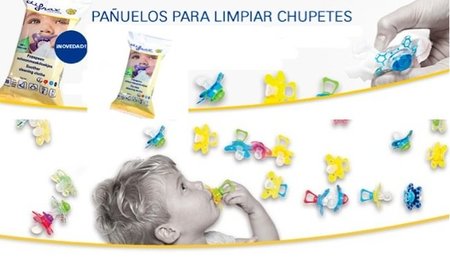 Toallitas para limpiar chupetes