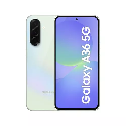 Samsung Galaxy A36 5G 128GB Teléfono Móvil, 6GB RAM, 50MP Cámara, Lima, Garantía del Fabricante 3 Años + 1 Año Extra