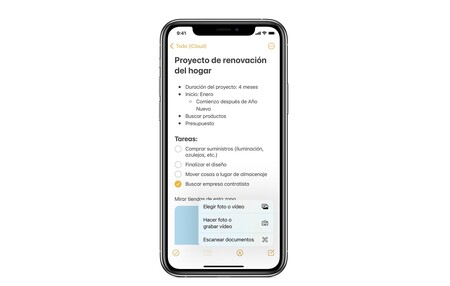 Fotos y vídeos en Notas, pero también en la fototeca, por si acaso