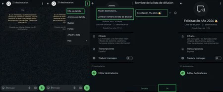 Crear Lista Difusion Whatsapp