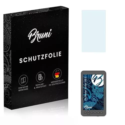 Bruni Película Protectora compatible con Woxter Scriba 195 S Protector Película, claro Lámina Protectora (2X)