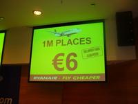 1 millón de plazas a 6 euros con Ryanair