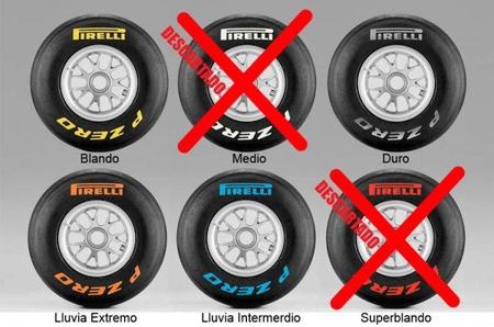 GP de Gran Bretaña F1 2011: compuestos elegidos por Pirelli