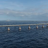 China levanta el puente más largo de Sudamérica: una mole de 12 kilómetros sobre el mar
