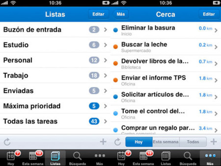 Remember The Milk para el iPhone