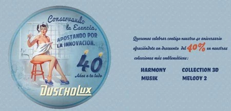 Duscholux celebra su 40 aniversario con un 40% de descuento 