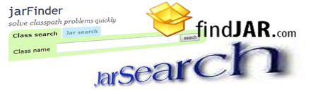 JarFinder, FindJar y JarSearch. Tres buscadores de librerías Java