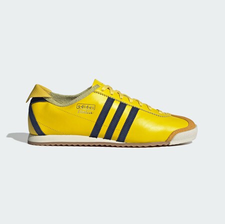 Nuevas Zapatillas Adidas Bonitas Elegantes Piel Tendencia Verano Amarillo