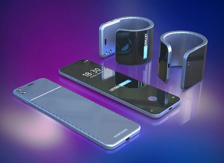 Samsung ya tiene su patente para un móvil plegable que podemos llevar en la muñeca