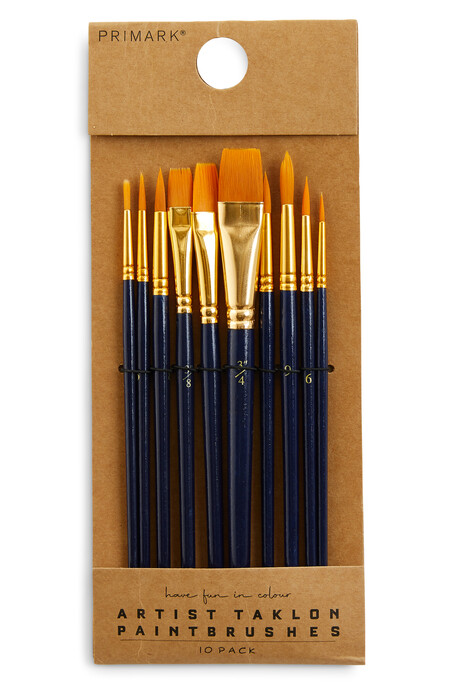 Artist Taklon Paint Brush Set 10 Pack Gbp3 50 Eur4